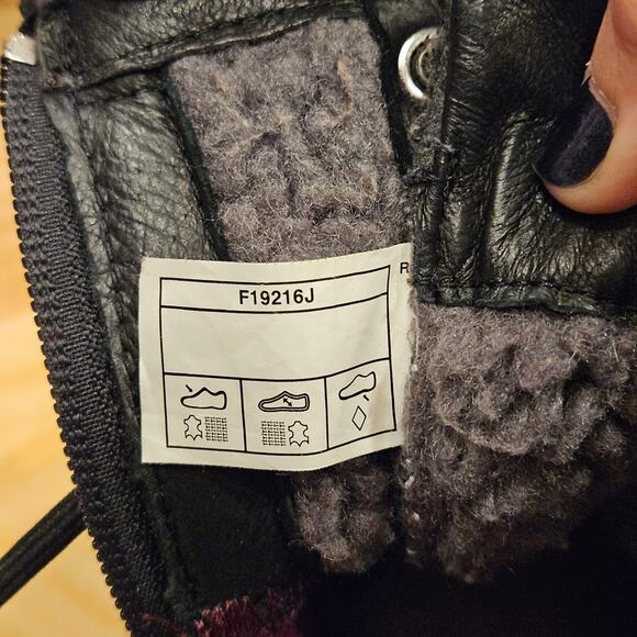 UGG Kesey Waterproof Leather Wool Combat Boots Womens 10 Black Utility Winter - Picture 13 of 16